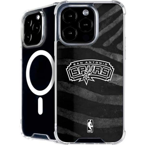 NBA San Antonio Spurs Black Animal Print iPhone 16 Pro MagSafe Case